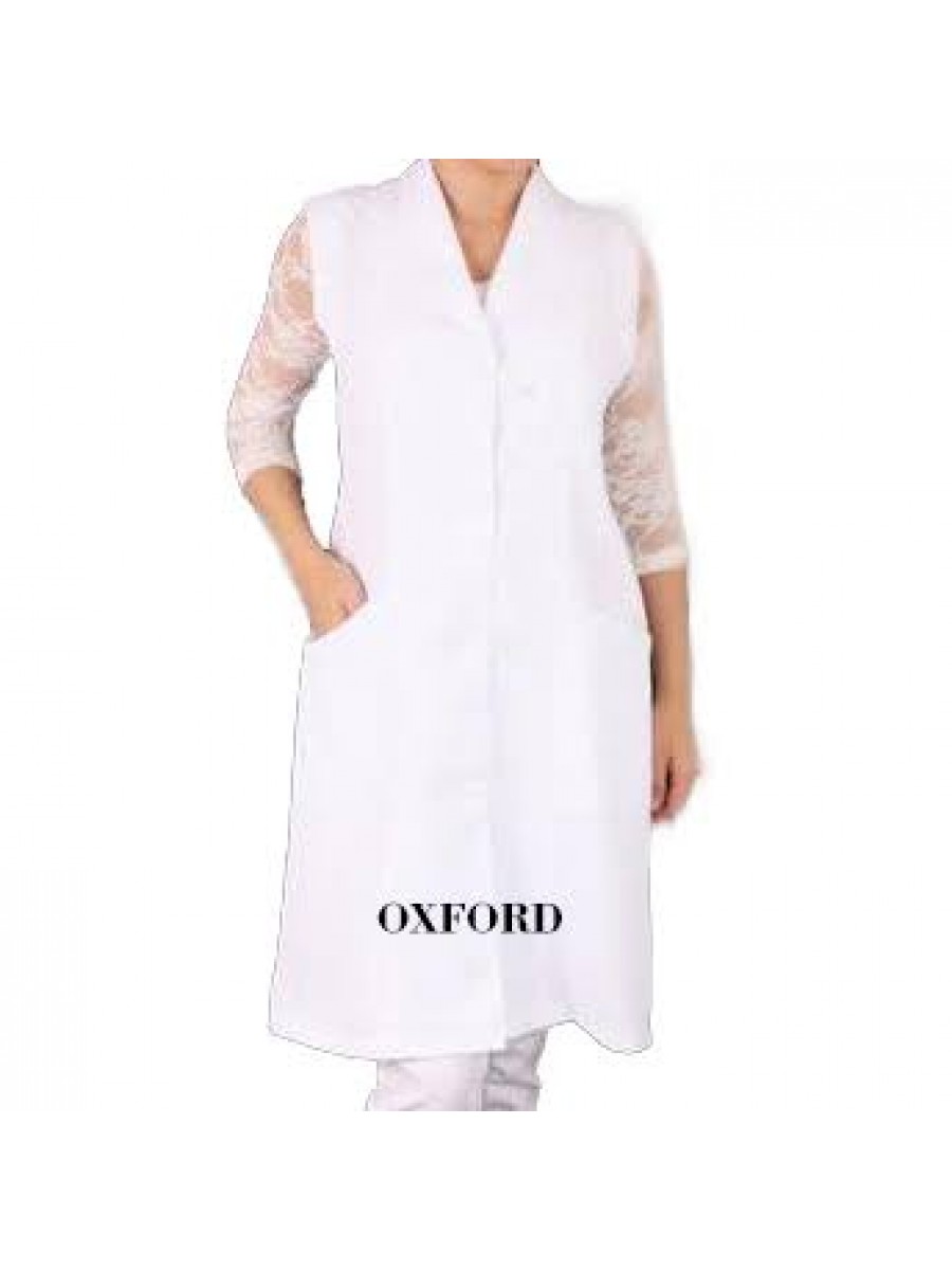 JALECO FEMININIO CAVADO OXFORD BRANCO