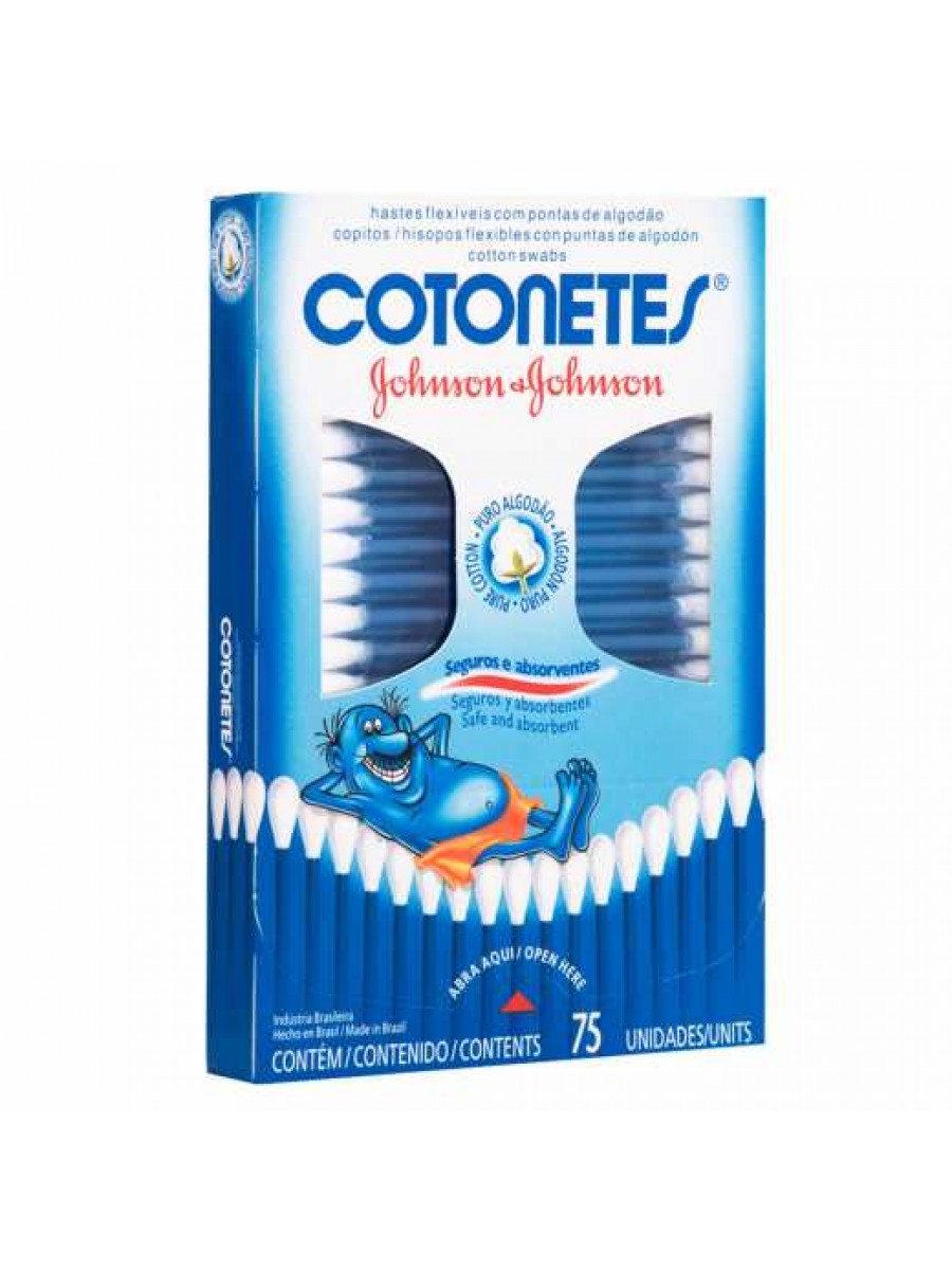 COTONETES JOHNSON E JOHNSON 75 UNIDADES