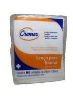 Lenço para Banho no Leito 30x35cm 100un Cremer
