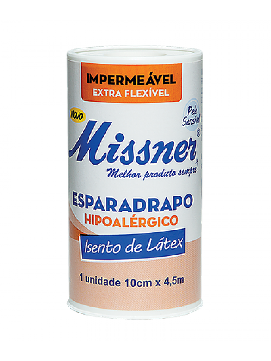 ESPARADRAPO HIPOALÉRGICO IMPERMEÁVEL MISSNER 10CM X 4.5M