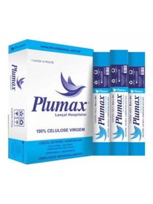 LENÇOL DE PAPEL PLUMAX BRANCO PLUS